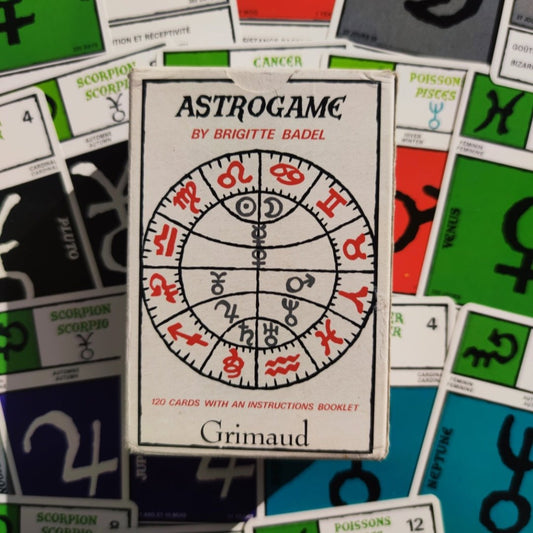 Astrogame Brigitte Badel 1986 – Jeu d'Astrologie Divinatoire Vintage Complet et Rare