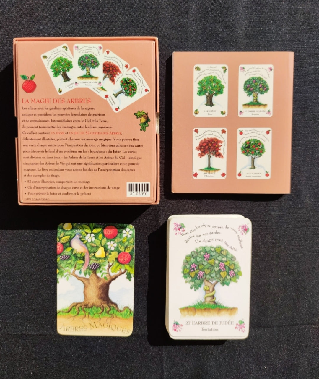 La Magie des Arbres – Oracle Divinatoire Rare 2005 | 52 Cartes + Livret Français | Jeu Ésotérique Nature & Spiritualité