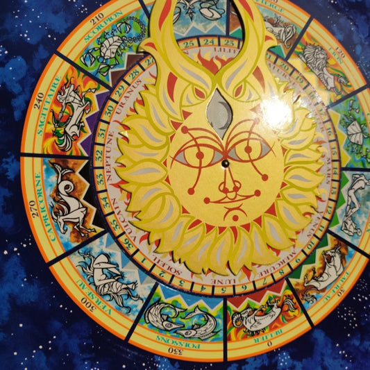 Jeu Astrologique Astro Soleil – Édition Vintage 1971 par Madame Soleil – Oracle Collector Unique et Rare conçu par Madame Soleil
