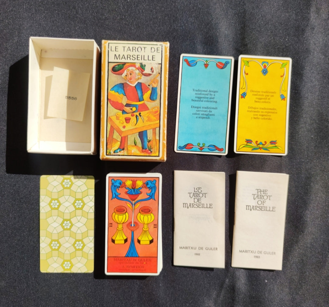 Tarot de Marseille Maritxu de Guler – Édition Fournier 1983 – Jeu Complet 78 Cartes