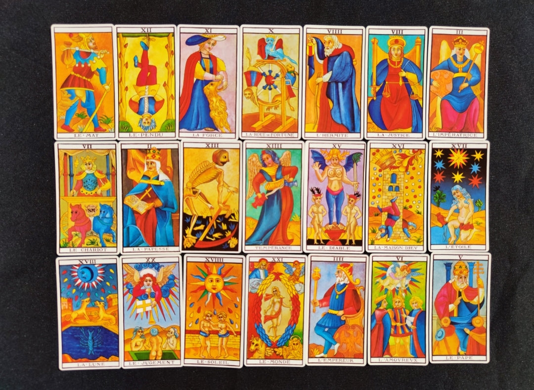 Tarot de Marseille Maritxu de Guler – Édition Fournier 1983 – Jeu Complet 78 Cartes