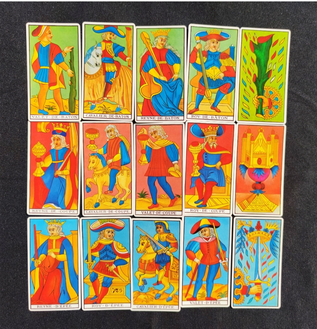 Tarot de Marseille Maritxu de Guler – Édition Fournier 1983 – Jeu Complet 78 Cartes