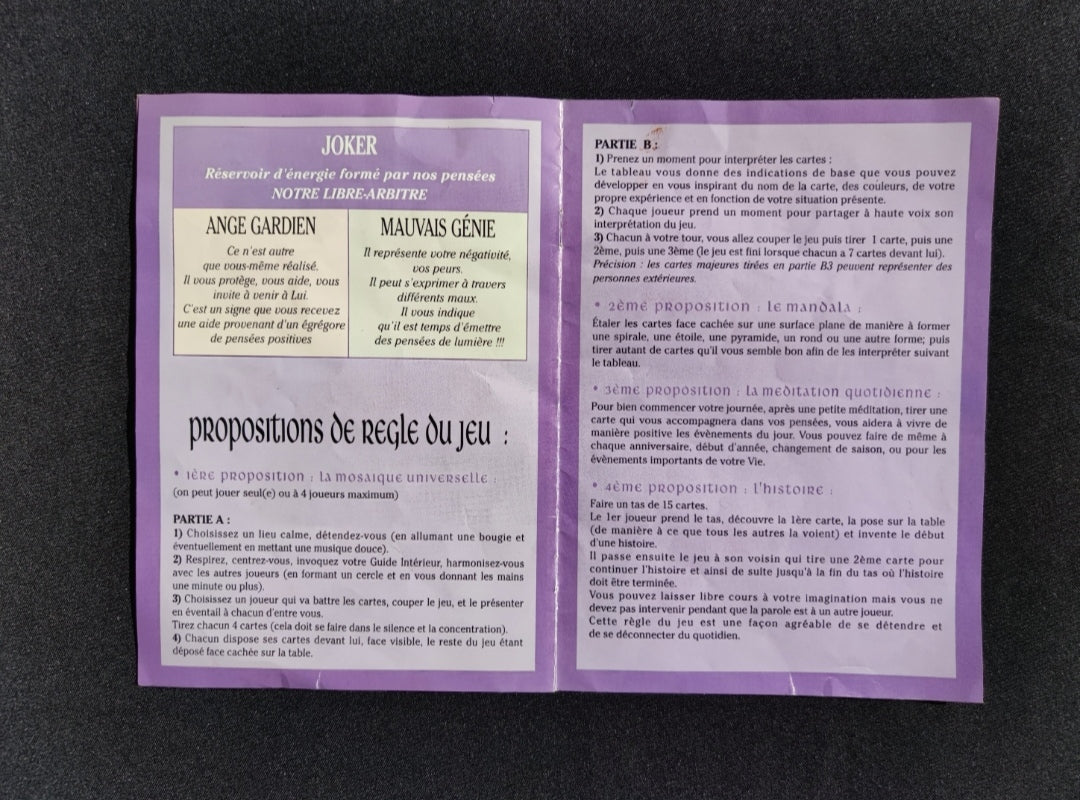 Jeu Divinatoire 4 Éléments 1993 • Oracle Feu Terre Air Eau