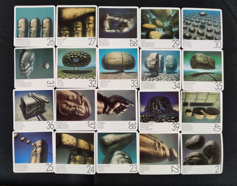 Tarot La Pierre des philosophes -le tarot divinatoire de DE ES-1984