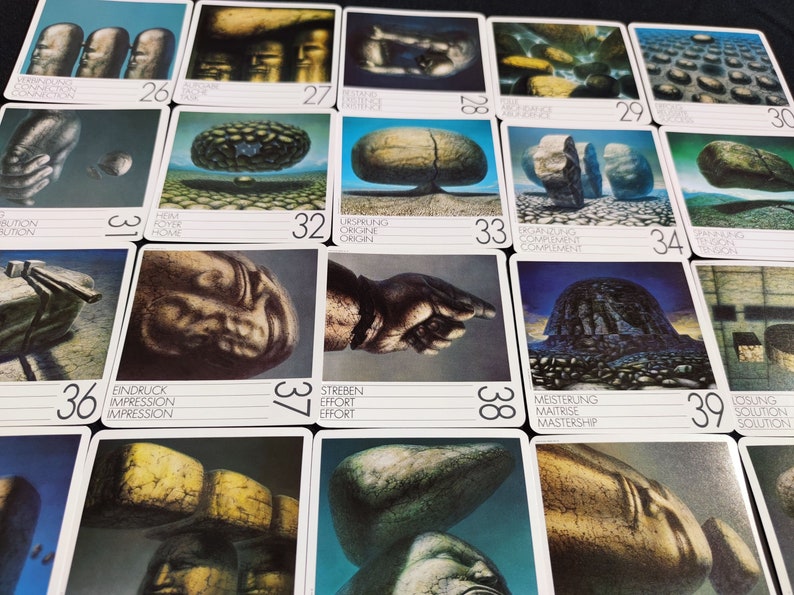 Tarot La Pierre des philosophes -le tarot divinatoire de DE ES-1984