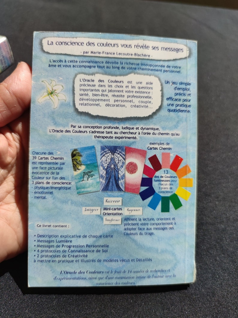 L'oracle des couleurs - Jeu de 39 cartes - Vos couleurs vous parlent de votre vie - Lecoutre-Blachère Marie-France - 2000