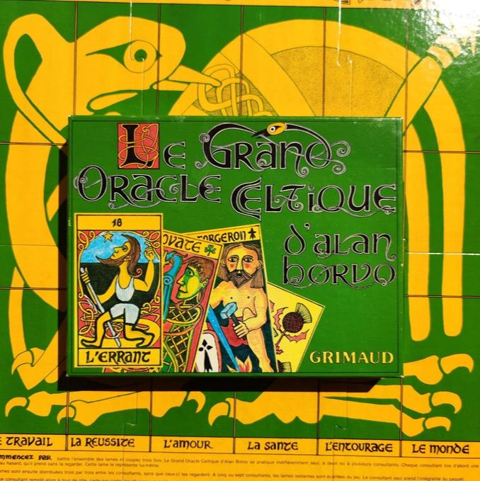 Grand Oracle Celtique Alan Borvo – Édition Rare 1981 – Jeu Divinatoire Celtique Complet avec Livret