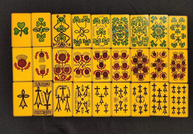 Grand Oracle Celtique Alan Borvo – Édition Rare 1981 – Jeu Divinatoire Celtique Complet avec Livret