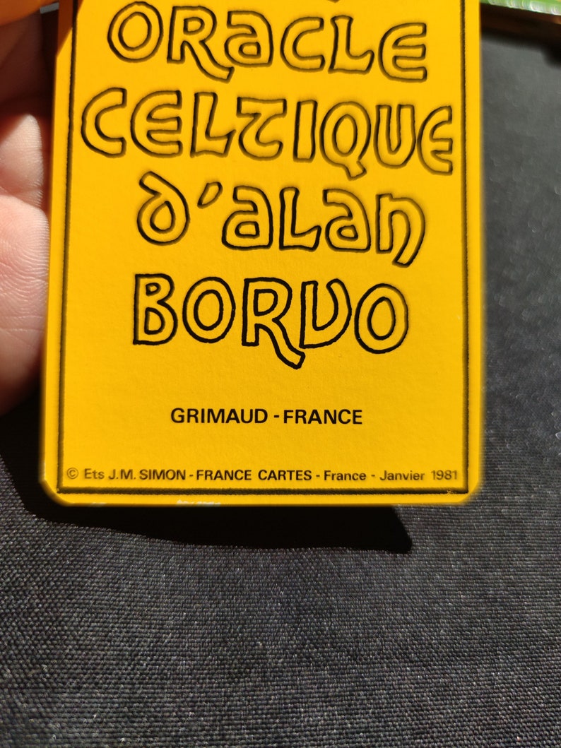 Grand Oracle Celtique Alan Borvo – Édition Rare 1981 – Jeu Divinatoire Celtique Complet avec Livret