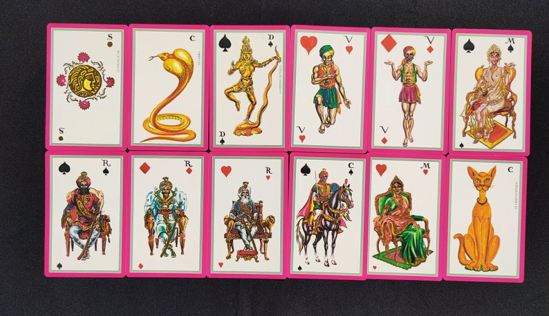 Tarot Hindou Madame Indira – Édition Rare 1993 – Jeu Divinatoire ésotérique avec Livret Bilingue