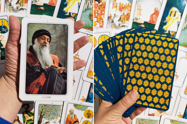 Tarot de Rajneesh – Jeu Spirituel Rare (1996) • 60 Cartes Inspirées par les Grands Sages