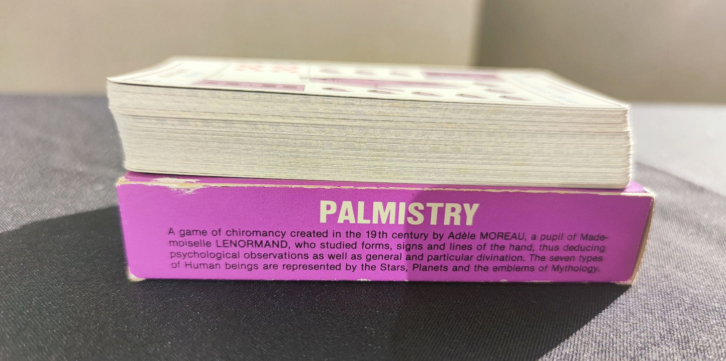 Hand game,palmistry-Grimaud- 1969-gift-divination-cartomancy-clairvoyance-fortune telling- tarot deck-esotericism-prediction