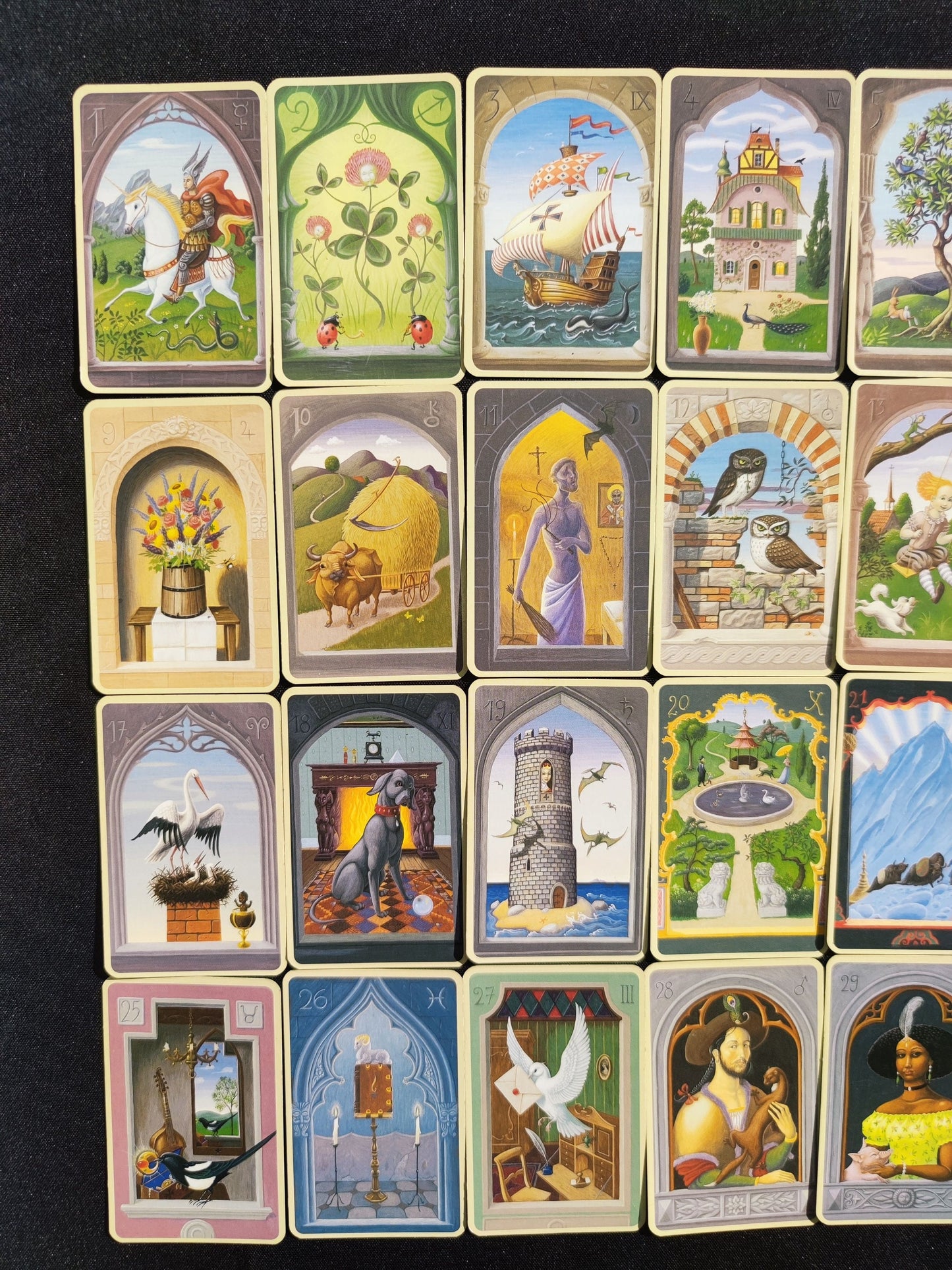 The mystical cards of Mlle Lenormand 2005 -Gift-Divination-Cartomancy -Clairvoyance -Fortune telling -Tarot deck-Esotericism-Prediction
