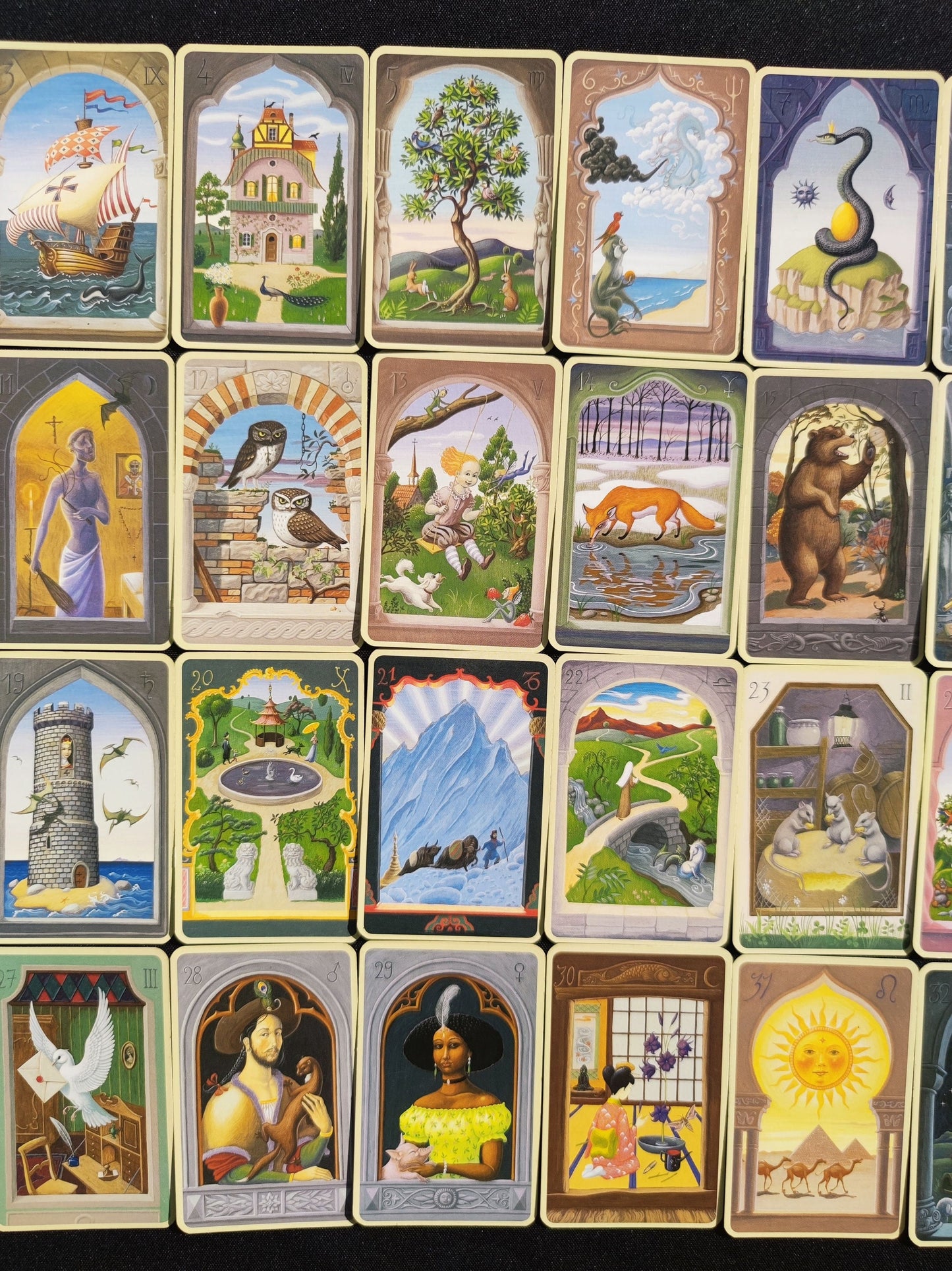 The mystical cards of Mlle Lenormand 2005 -Gift-Divination-Cartomancy -Clairvoyance -Fortune telling -Tarot deck-Esotericism-Prediction