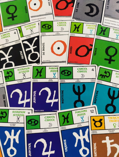 Astrogame Brigitte Badel 1986 – Jeu d'Astrologie Divinatoire Vintage Complet et Rare