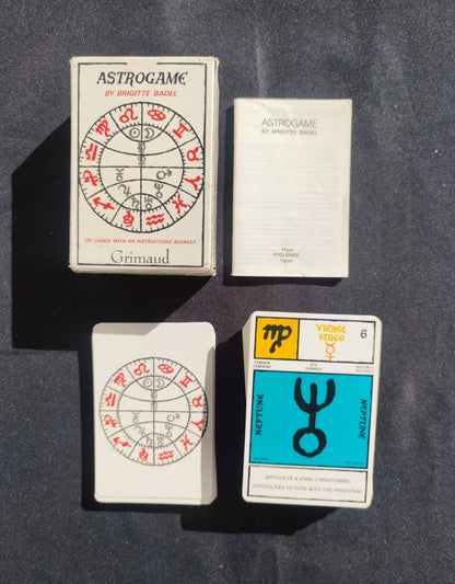 Astrogame Brigitte Badel 1986 – Jeu d'Astrologie Divinatoire Vintage Complet et Rare