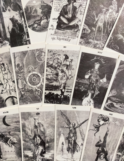 Tarot de Gwen 1979 – Jeu Divinatoire Rare – 22 Arcanes Majeurs + Livre en Français