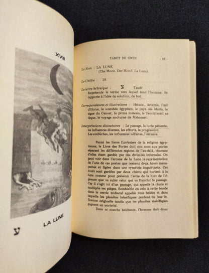 Tarot de Gwen 1979 – Jeu Divinatoire Rare – 22 Arcanes Majeurs + Livre en Français