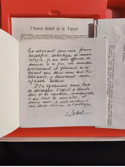 Jeu Astrologique Astro Soleil – Édition Vintage 1971 par Madame Soleil – Oracle Collector Unique et Rare conçu par Madame Soleil