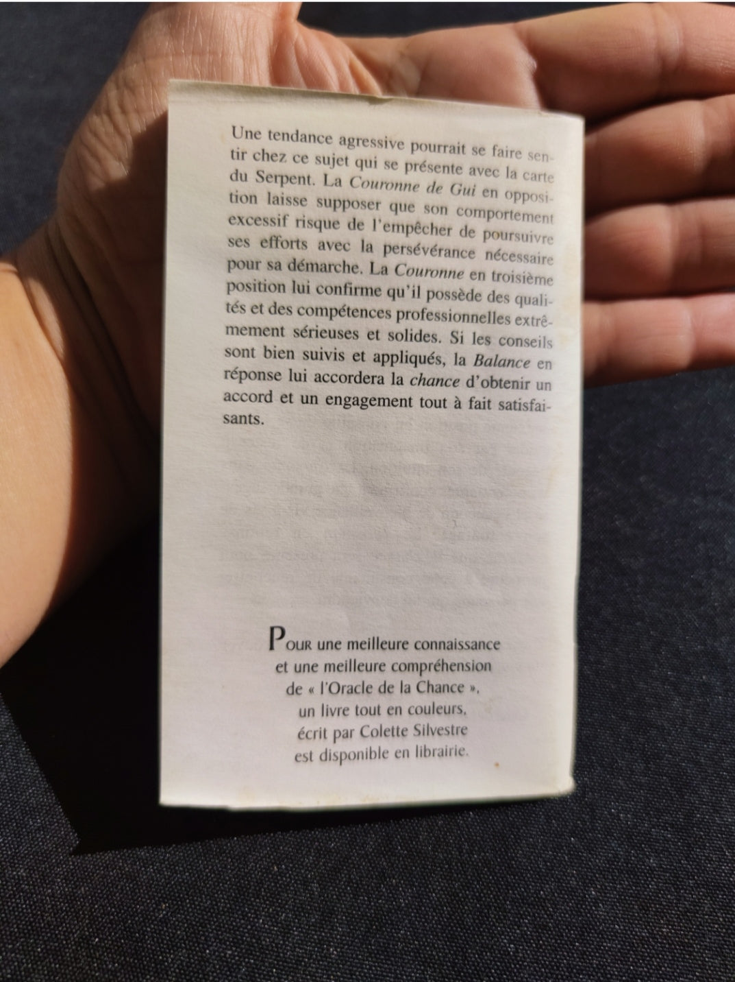 Oracle de la Chance 2003 – Jeu Divinatoire Français Rare – 48 Cartes + Livret