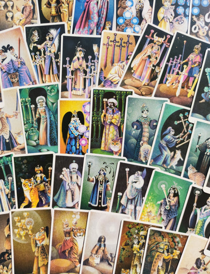 Tarot of the Cat People – Karen Kuykendall – Jeu de Tarot Rare 78 Cartes + Livret – Thème Chats et Fantastique