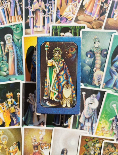 Tarot of the Cat People – Karen Kuykendall – Jeu de Tarot Rare 78 Cartes + Livret – Thème Chats et Fantastique