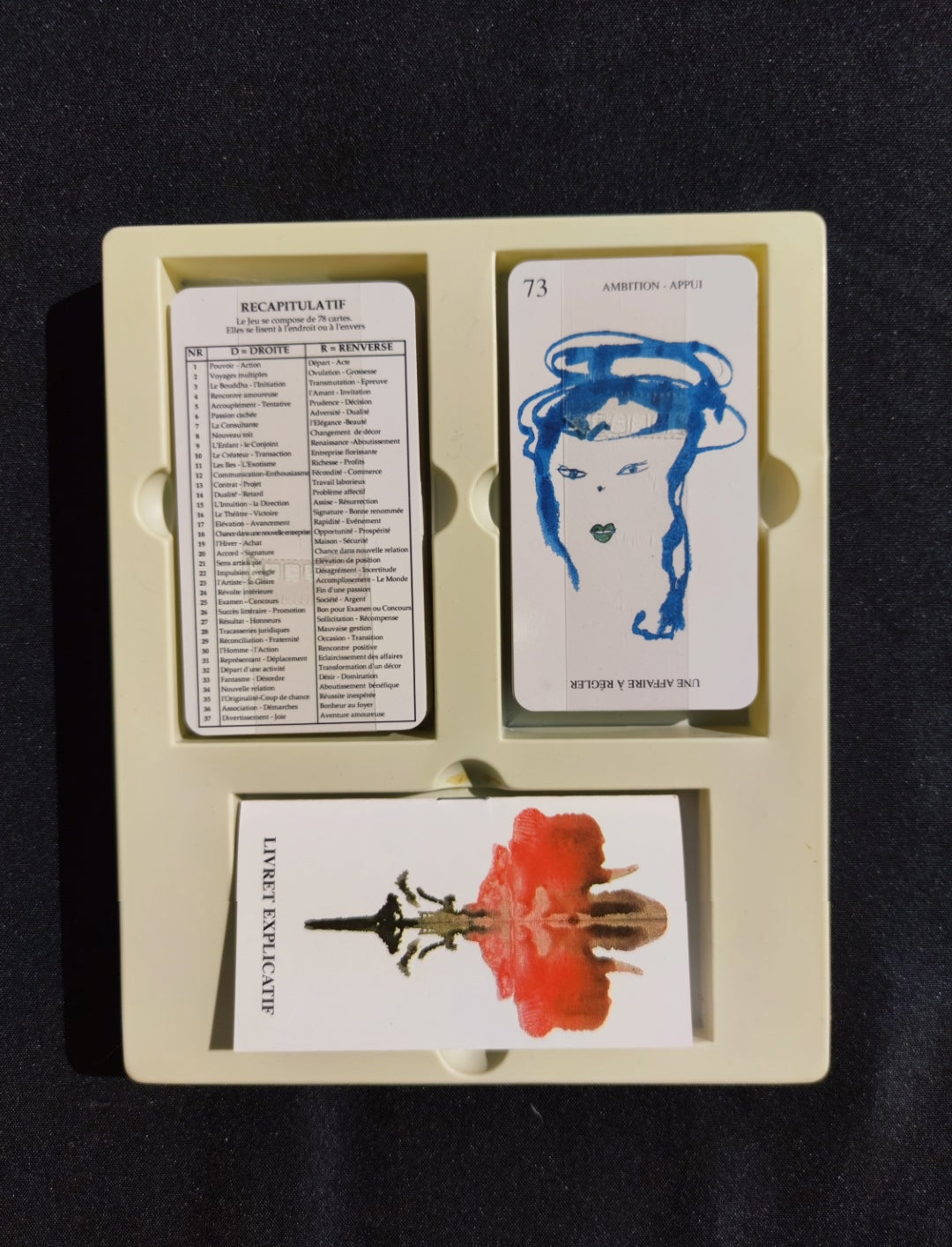 Tarot ABC de l'Encromancie Uma Mukanda 1994 – Jeu Divinatoire Rare 78 Cartes Neuf Français