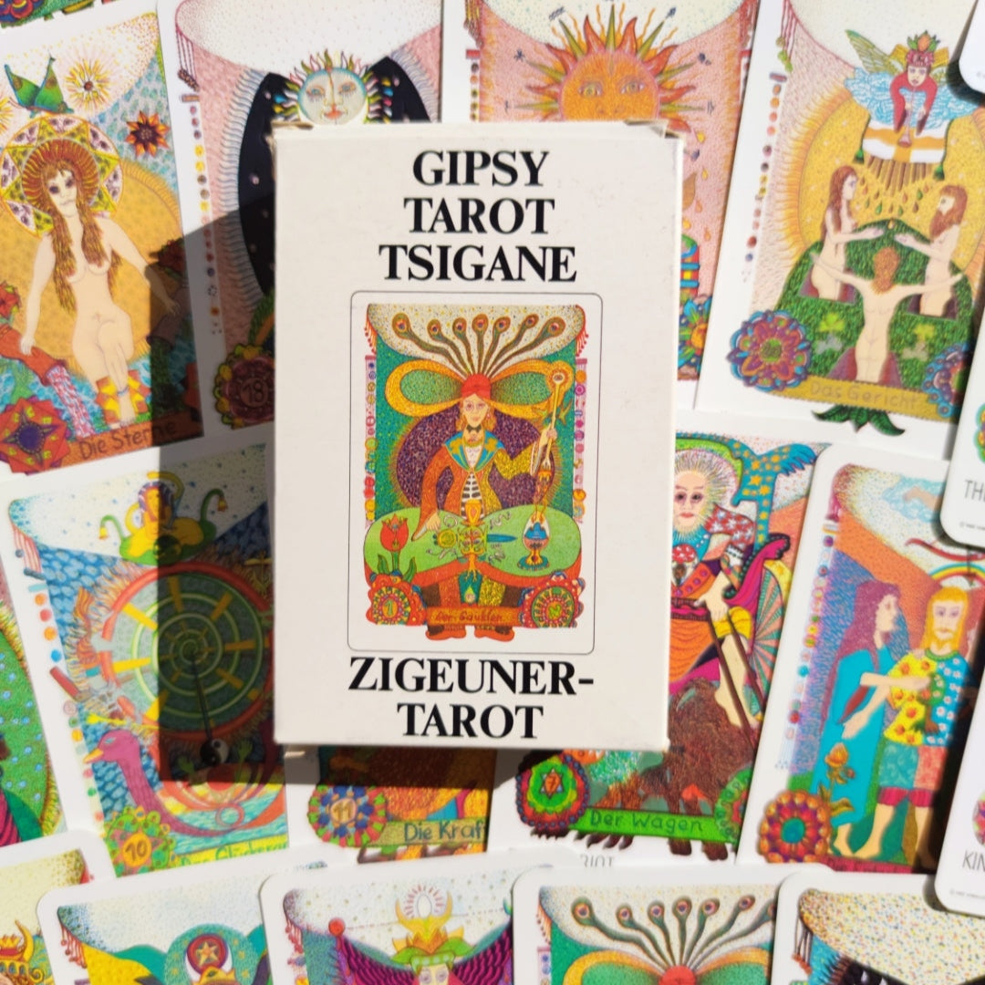 Jeu de Cartes Tziganes Walter Wegmüller – Première Édition 1982 – 78 Cartes Bilingues Français/Anglais