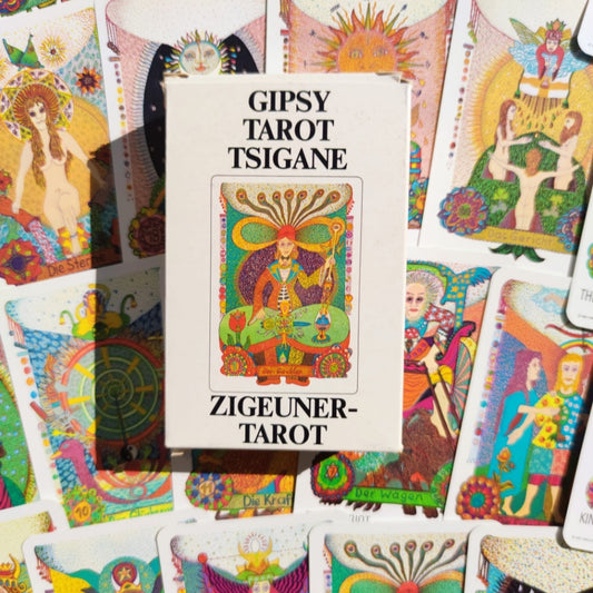 Jeu de Cartes Tziganes Walter Wegmüller – Première Édition 1982 – 78 Cartes Bilingues Français/Anglais