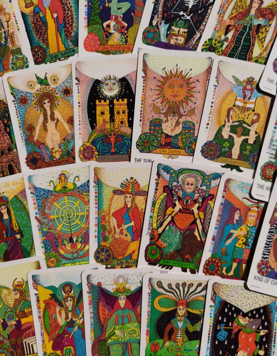 Jeu de Cartes Tziganes Walter Wegmüller – Première Édition 1982 – 78 Cartes Bilingues Français/Anglais