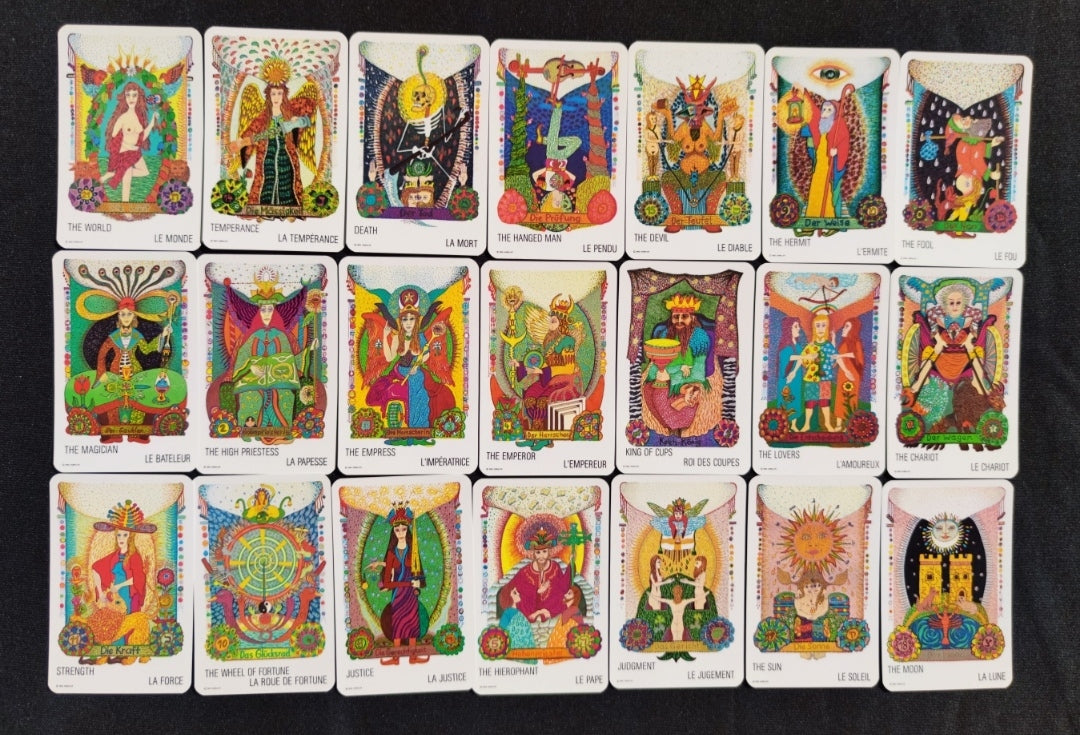 Jeu de Cartes Tziganes Walter Wegmüller – Première Édition 1982 – 78 Cartes Bilingues Français/Anglais