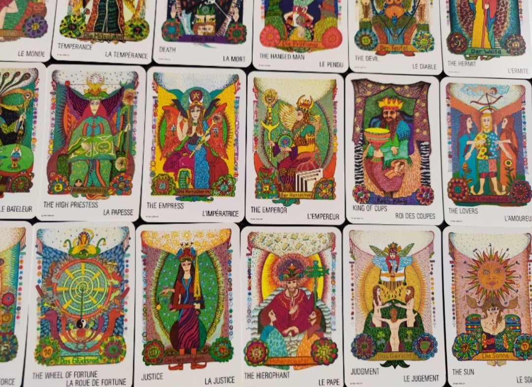 Jeu de Cartes Tziganes Walter Wegmüller – Première Édition 1982 – 78 Cartes Bilingues Français/Anglais