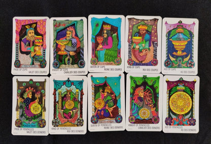Jeu de Cartes Tziganes Walter Wegmüller – Première Édition 1982 – 78 Cartes Bilingues Français/Anglais