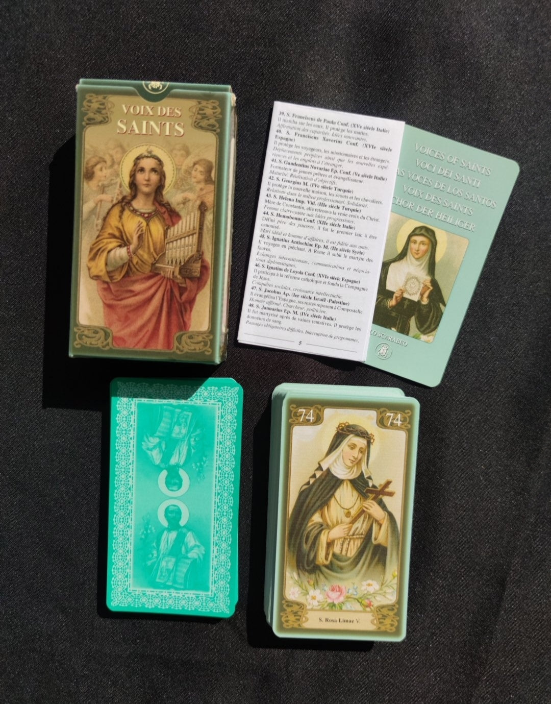La Voix des Saints – Tarot Spirituel Chrétien Rare Lo Scarabeo 2004 – 78 Cartes Collection