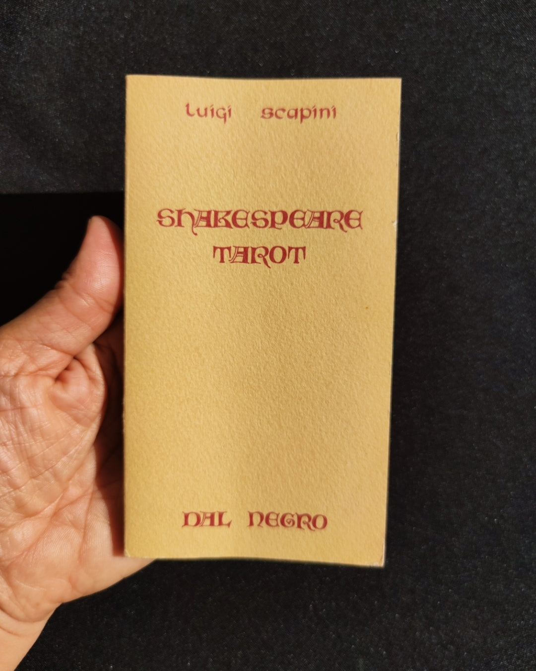 Tarot Shakespeare –1990 Édition Limitée Illustrée par Luigi Scapini (78 Cartes + Livret)