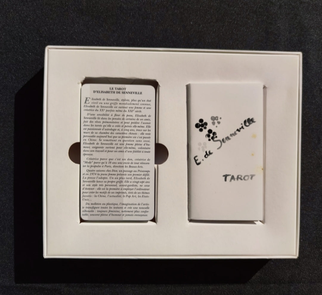 Coffret Tarot Elisabeth de Senneville 2002 – Jeu Divinatoire Rare 44 Cartes Neuf Sous Blister – Édition Réunion des Musées Nationaux Dusserre