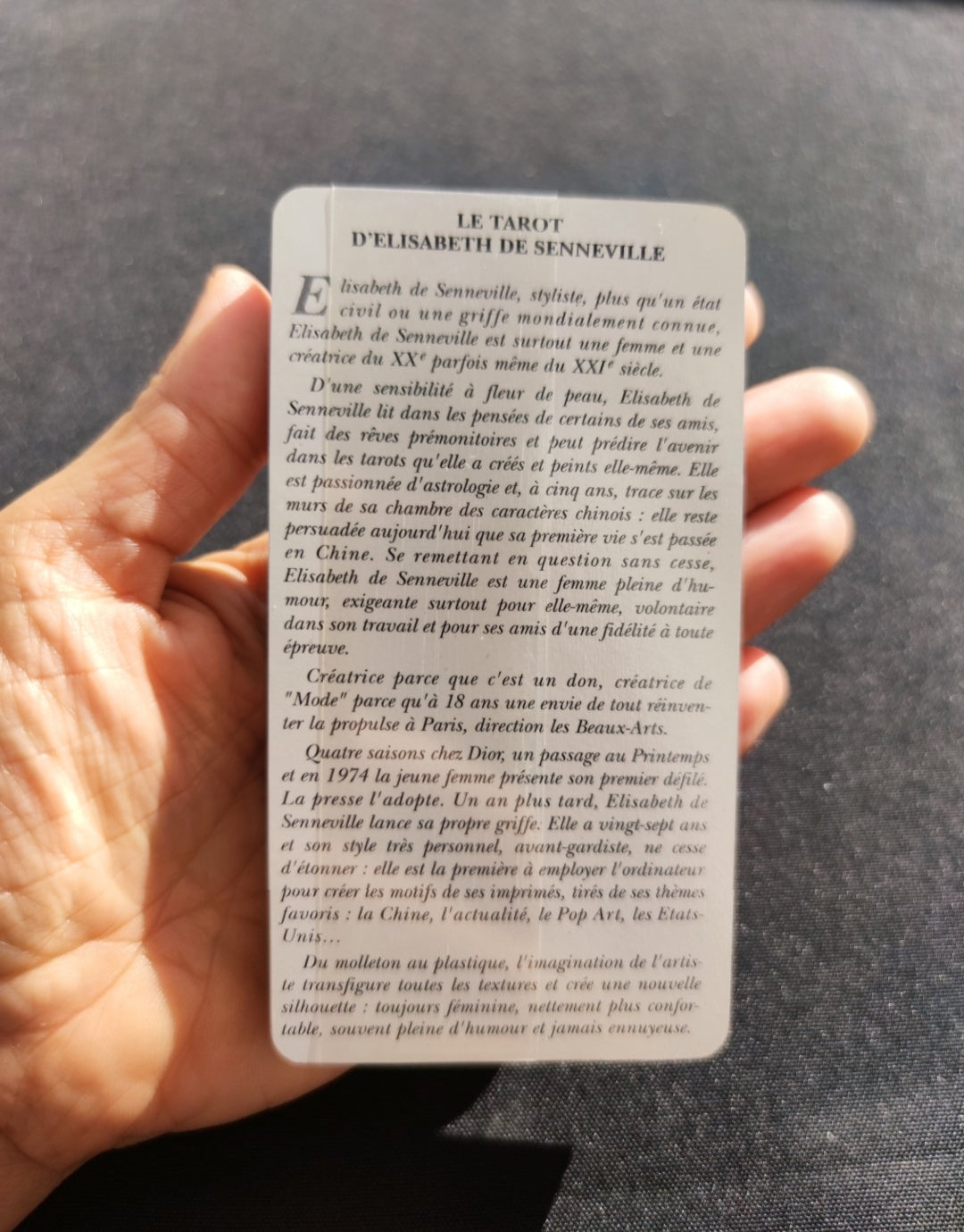 Coffret Tarot Elisabeth de Senneville 2002 – Jeu Divinatoire Rare 44 Cartes Neuf Sous Blister – Édition Réunion des Musées Nationaux Dusserre