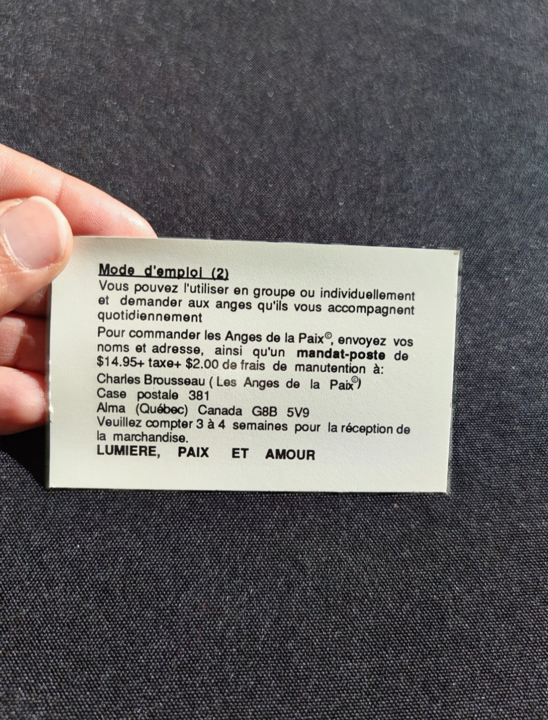 Les Anges de la Paix (1990) • Jeu de Cartes Spirituel Rare – 51 Cartes + Notice en Français