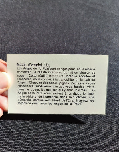 Les Anges de la Paix (1990) • Jeu de Cartes Spirituel Rare – 51 Cartes + Notice en Français