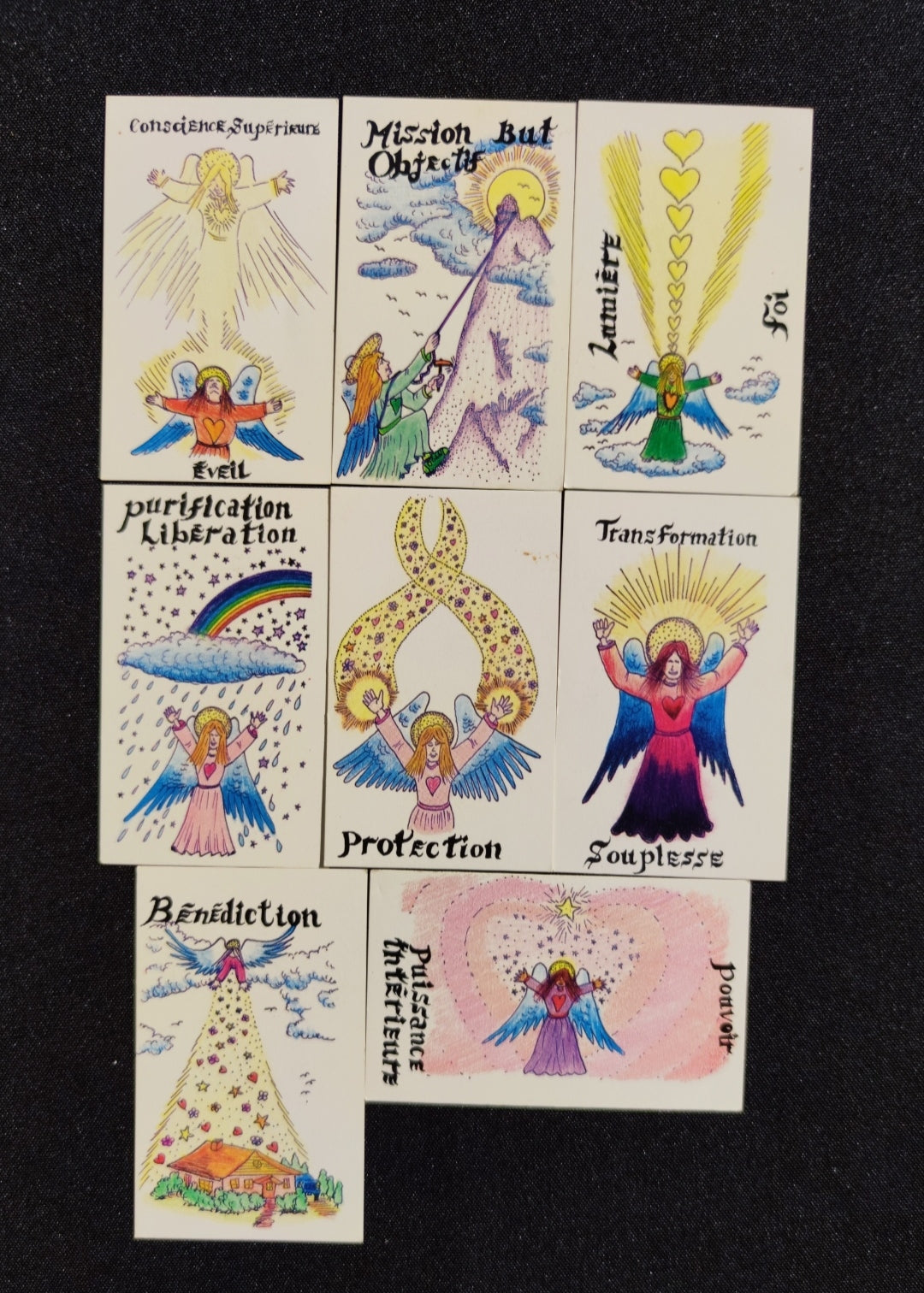 Les Anges de la Paix (1990) • Jeu de Cartes Spirituel Rare – 51 Cartes + Notice en Français