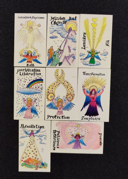 Les Anges de la Paix (1990) • Jeu de Cartes Spirituel Rare – 51 Cartes + Notice en Français