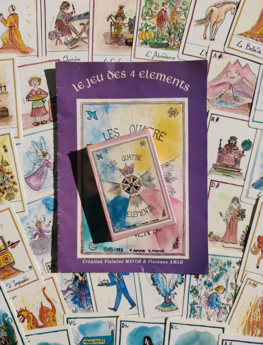 Jeu Divinatoire 4 Éléments 1993 • Oracle Feu Terre Air Eau