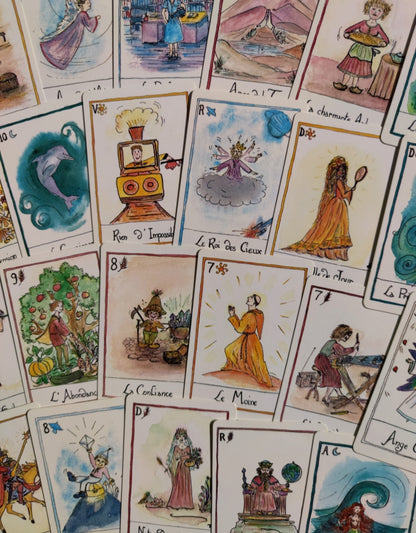 Jeu Divinatoire 4 Éléments 1993 • Oracle Feu Terre Air Eau