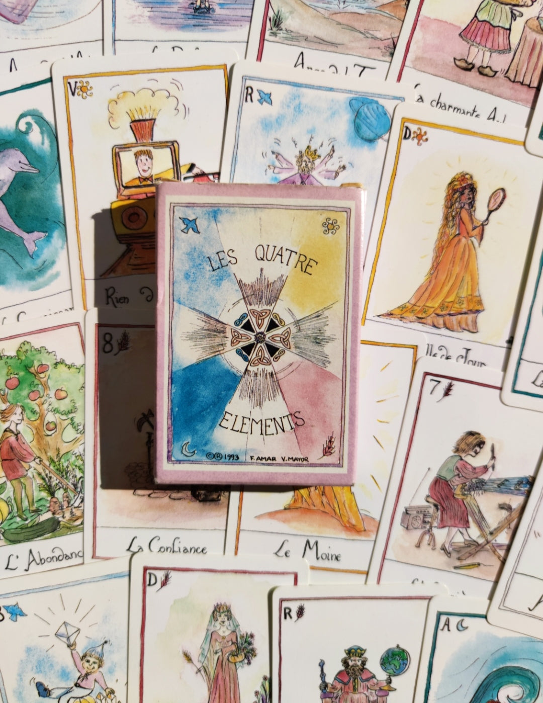Jeu Divinatoire 4 Éléments 1993 • Oracle Feu Terre Air Eau