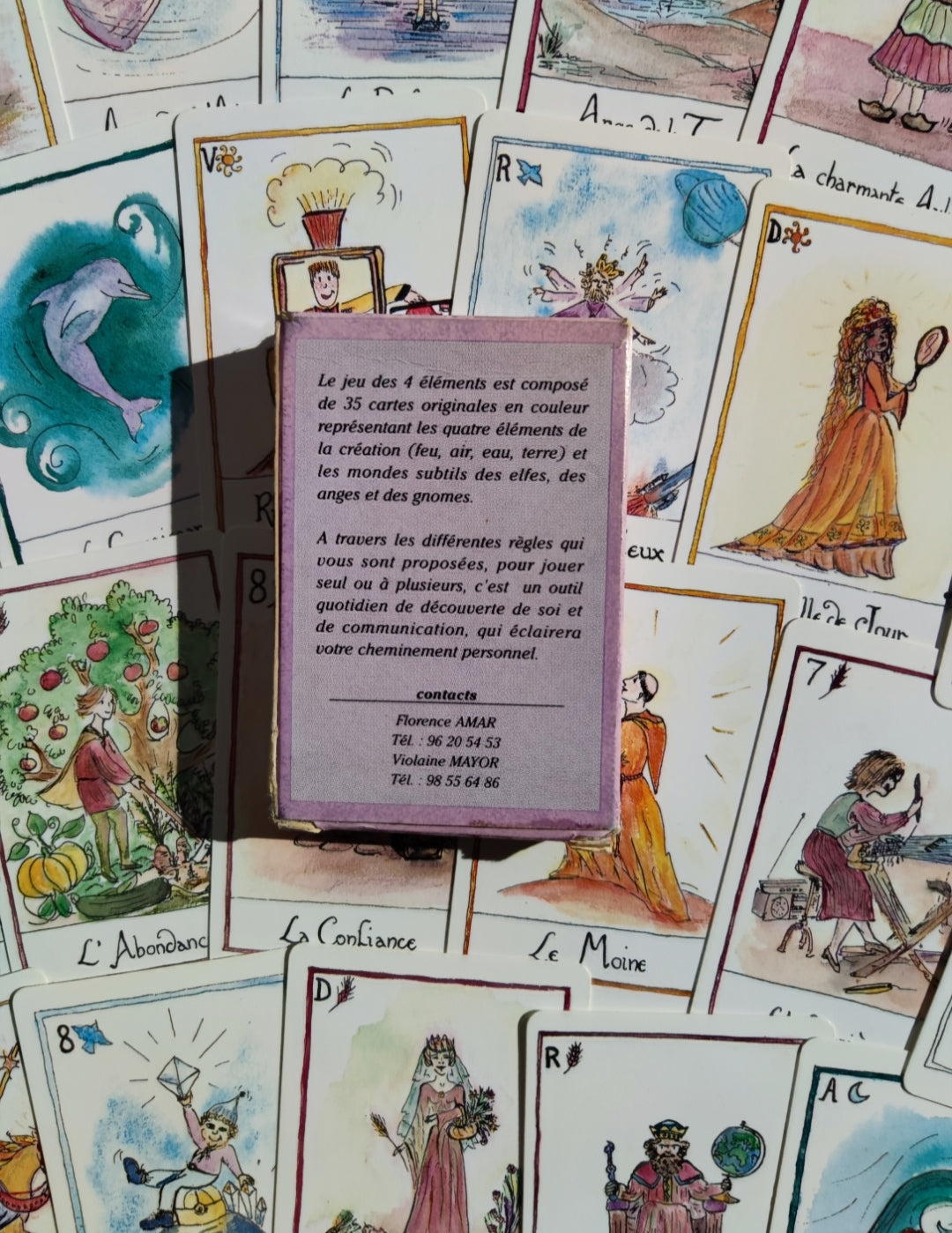 Jeu Divinatoire 4 Éléments 1993 • Oracle Feu Terre Air Eau