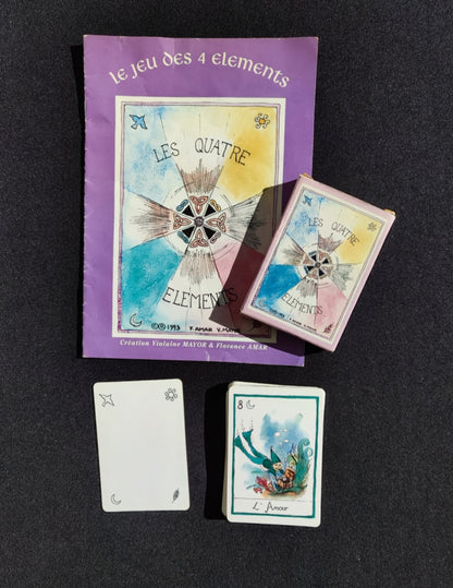Jeu Divinatoire 4 Éléments 1993 • Oracle Feu Terre Air Eau