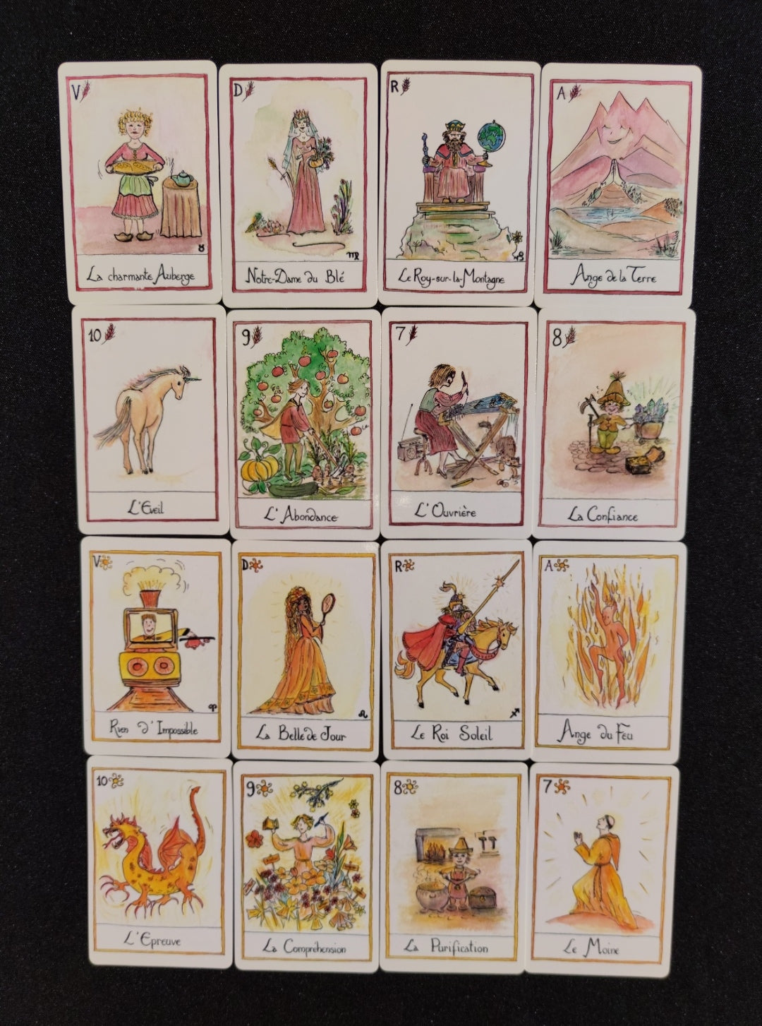 Jeu Divinatoire 4 Éléments 1993 • Oracle Feu Terre Air Eau
