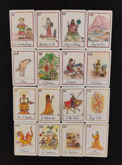 Jeu Divinatoire 4 Éléments 1993 • Oracle Feu Terre Air Eau