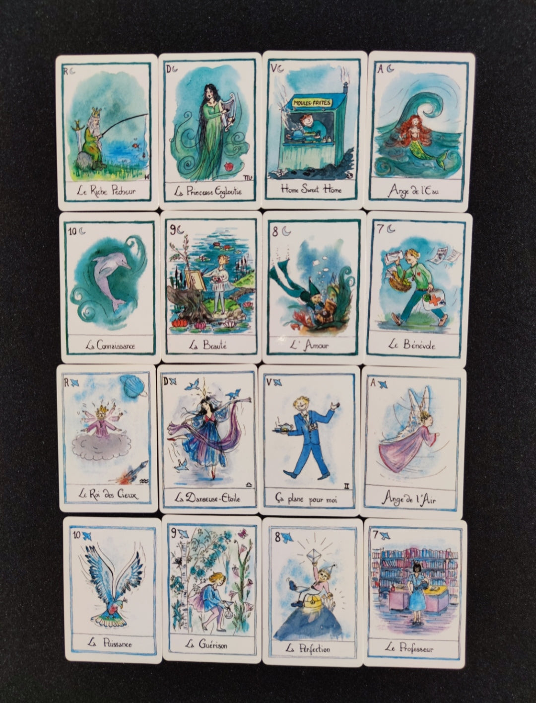 Jeu Divinatoire 4 Éléments 1993 • Oracle Feu Terre Air Eau
