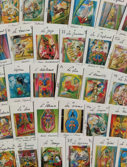 Oracle Astrologique Uma Mukanda (1986) – Jeu Rare de 32 Cartes avec Livret en Français